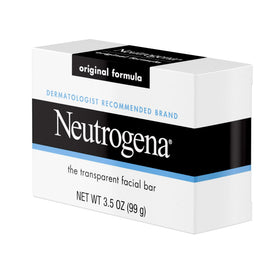 Neutrogena Transparent Bar skincare routine visual for daily cleansing.