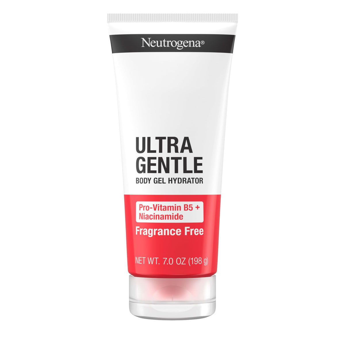 Neutrogena Ultra Gentle Body Gel Hydrator bottle front view with fragrance-free formula for sensitive skin
