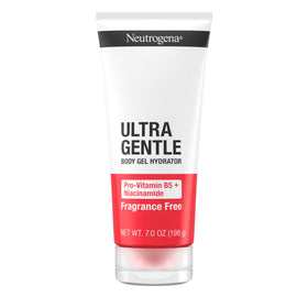 Neutrogena Ultra Gentle Body Gel Hydrator bottle front view with fragrance-free formula for sensitive skin