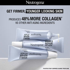 Neutrogena Visible Repair Eye Cream night use demonstrating overnight hydration for eye area