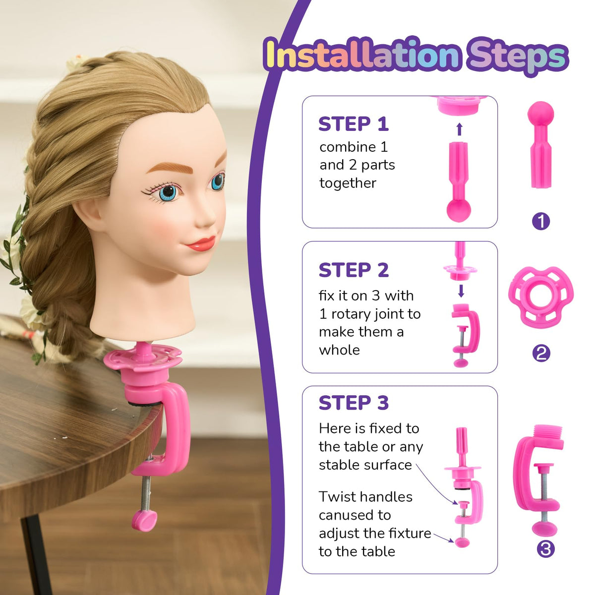 Neverland mannequin head gift set inspires budding hair artists.