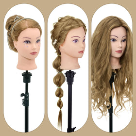 Neverland Beauty & Health makeup-friendly hair head for color and finish trials.