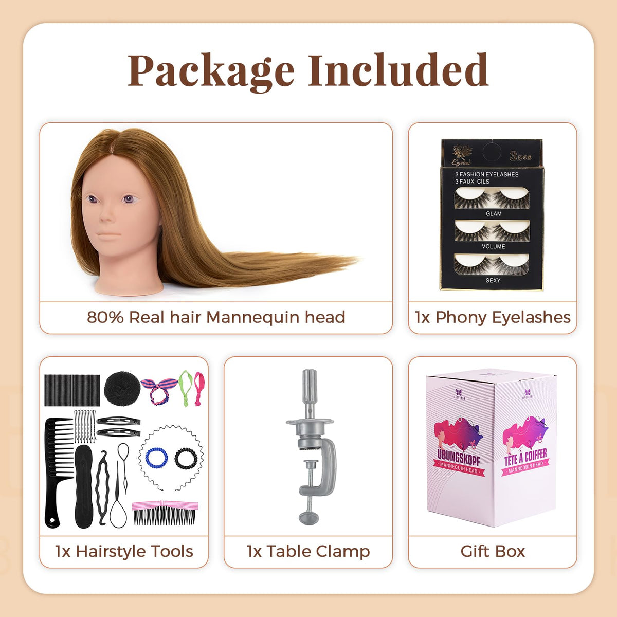 Neverland Beauty & Health head suitable for home, school, or salon practice