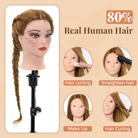 Neverland Beauty & Health mannequin head on tripod stand for stable salon training