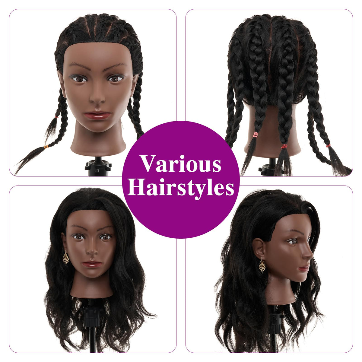Neverland cosmetology practice head suitable for students and professionals