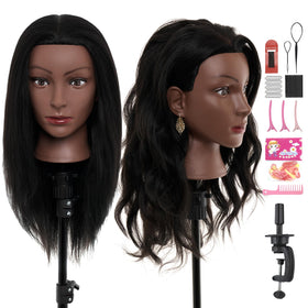 Neverland Beauty & Health real hair mannequin head in light brown for versatile styling practice