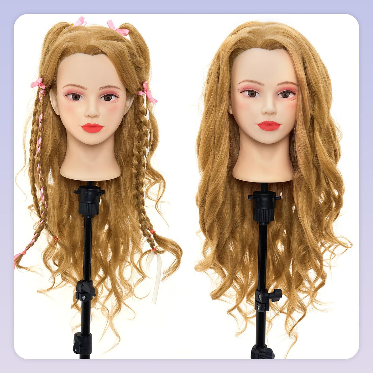 Neverland mannequin head includes adjustable clamp for stable training