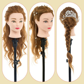 Neverland mannequin head showing makeup application suitability for educational looks.
