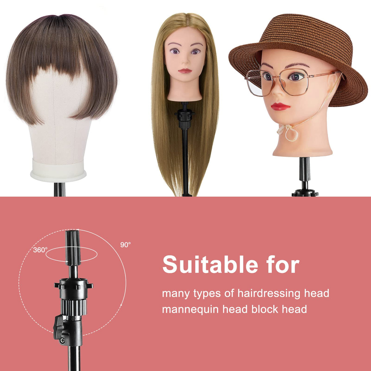 Neverland mannequin head set suitable for beginners and pros in wig projects.