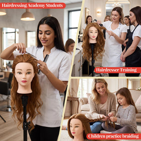 Neverland tools pack included for comprehensive hair-styling practice.