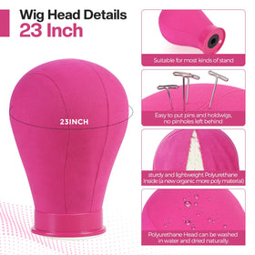 Neverland wig head stand tripod extends to 47 inches for versatility.