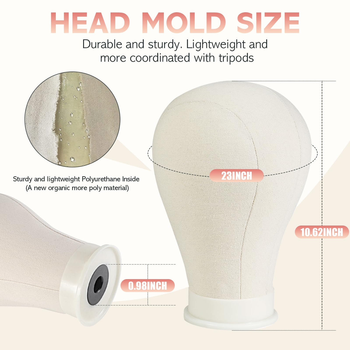 Neverland wig head stand tripod enables stable, adjustable height during styling.