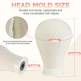 Neverland wig head stand tripod enables stable, adjustable height during styling.