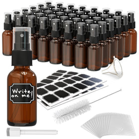 Nevlers amber glass spray bottle 1oz with UV protection for preserving delicate formulas