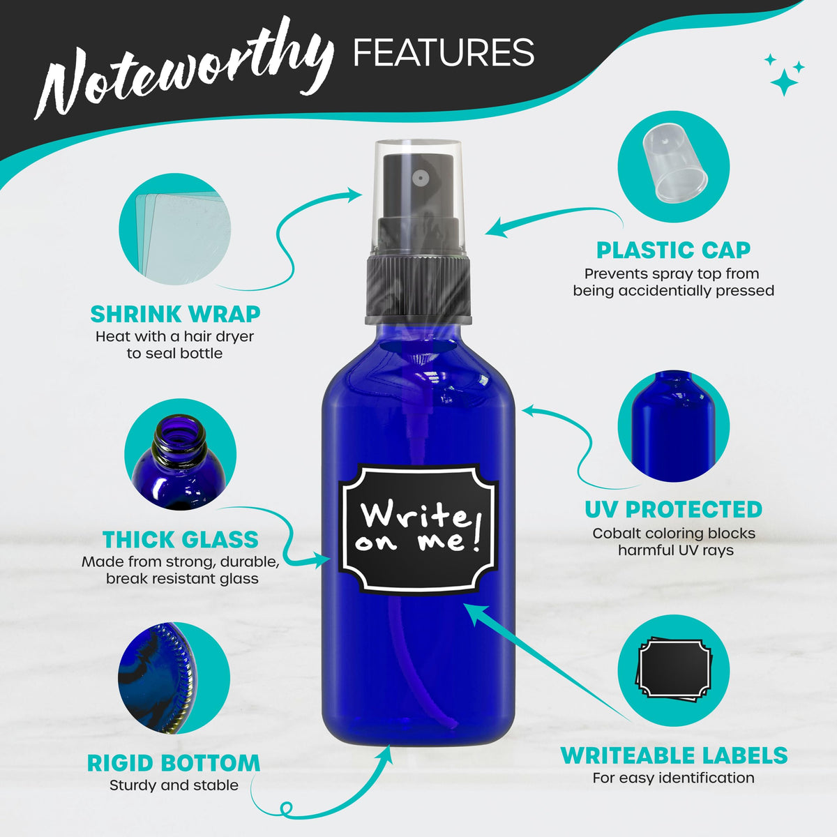 Nevlers fine mist sprayer delivers even, controlled application for perfumes or oils.