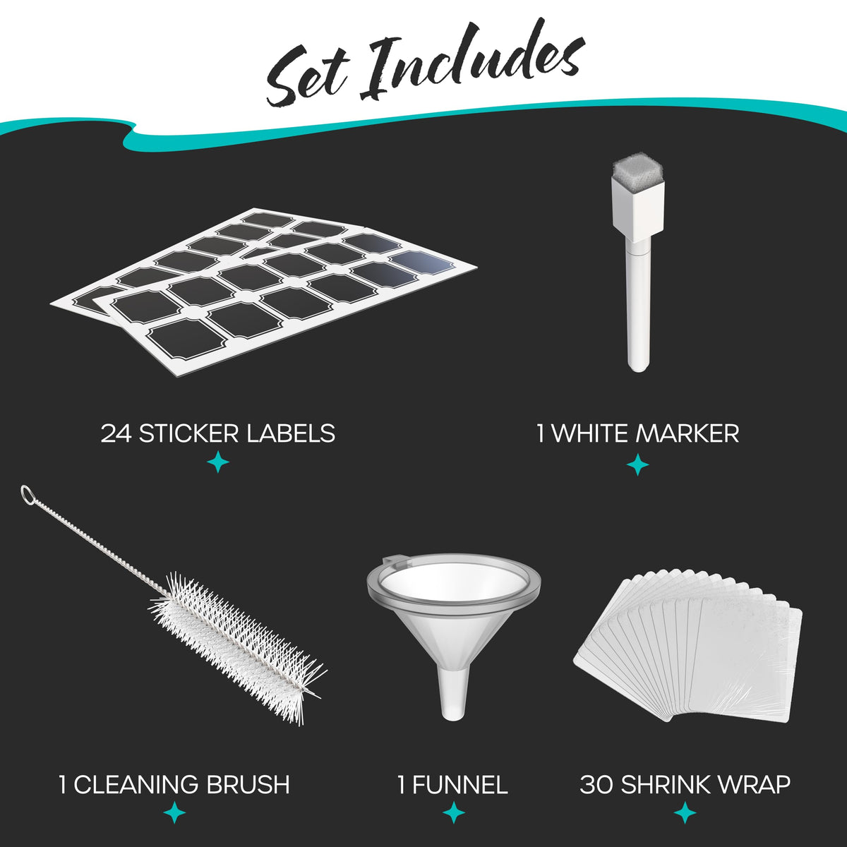 Nevlers 24-pack packaging with leakproof tops and durable glass
