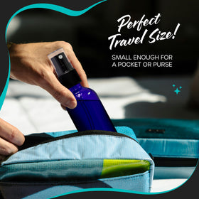 Nevlers 4 oz bottle compact and portable for on-the-go use.
