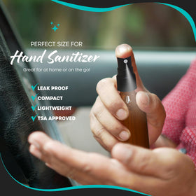 Nevlers amber spray bottles ideal for essential oil blends and face mists