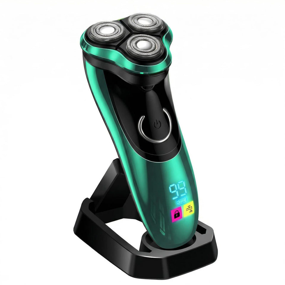 Nevlive electric razor with 3 head 4D floating system delivers a close, comfortable shave