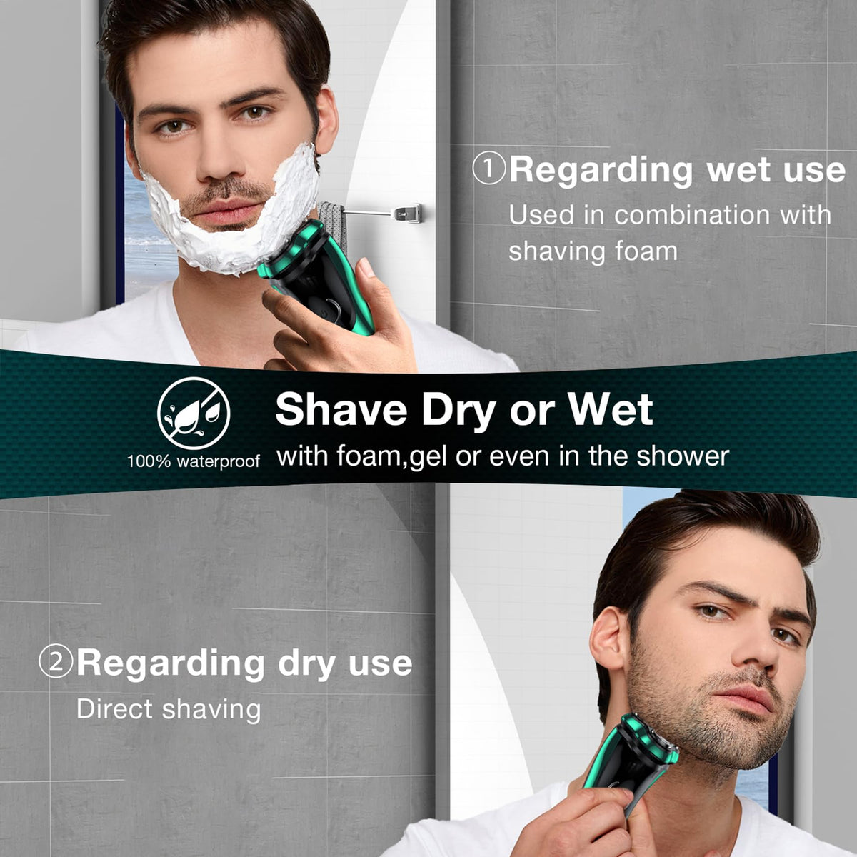 Nevlive built in pop up trimmer shapes sideburns and beard edges precisely