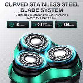 Nevlive razor IPX7 waterproof design supports wet or dry shaving and washing
