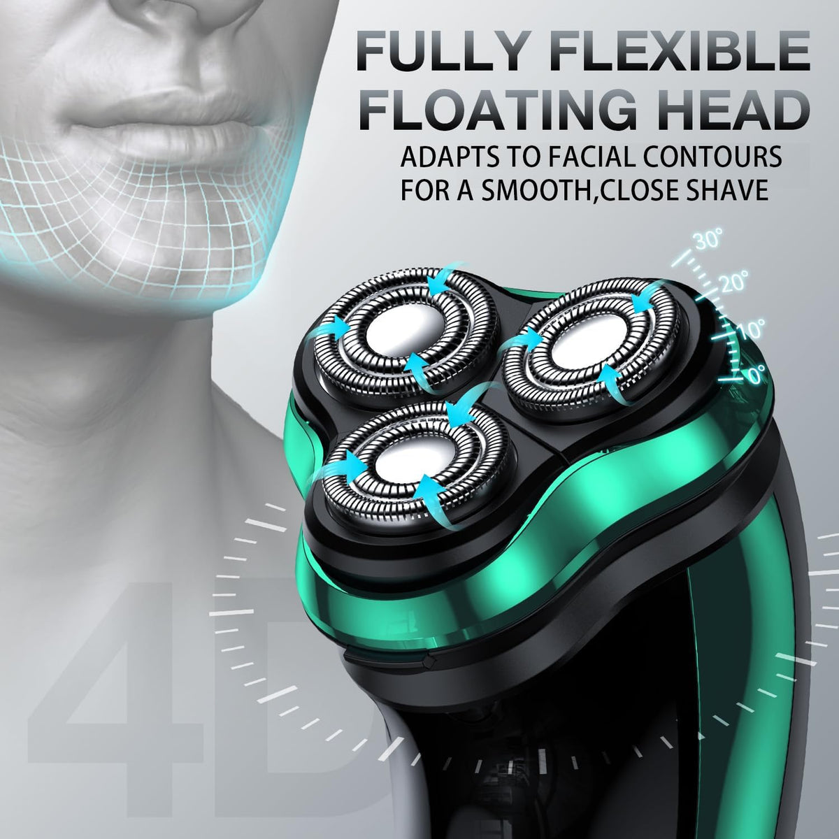 Nevlive razor with stainless steel blade mesh captures more hairs for efficient shaving