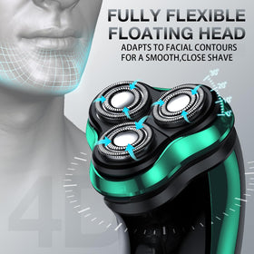 Nevlive razor with stainless steel blade mesh captures more hairs for efficient shaving