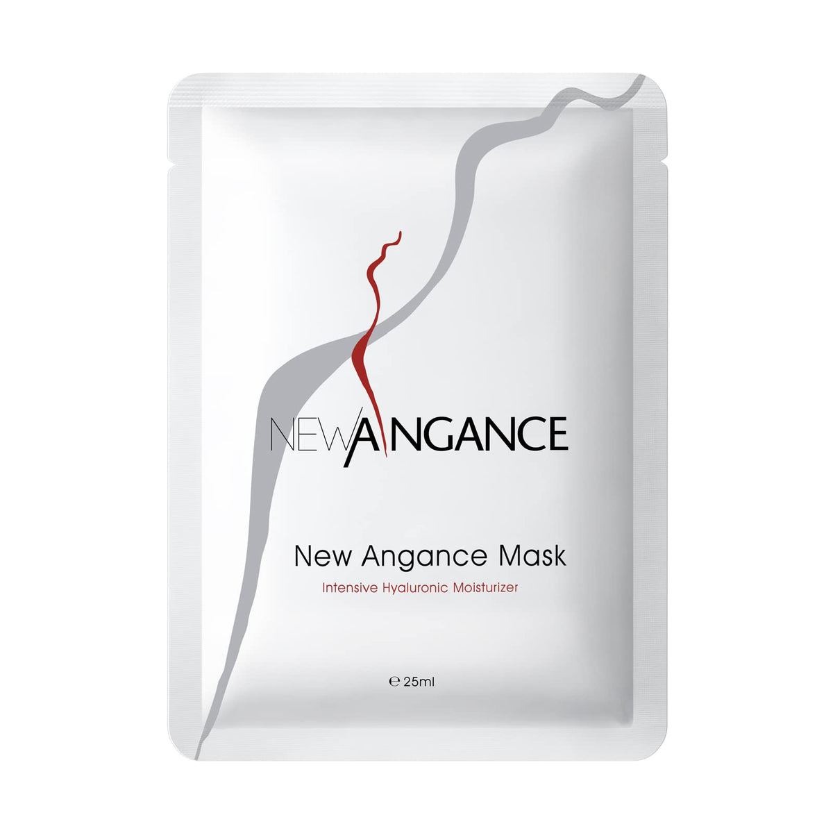 NEW ANGANCE Mask close-up shows hyaluronic solution on skin for moisture