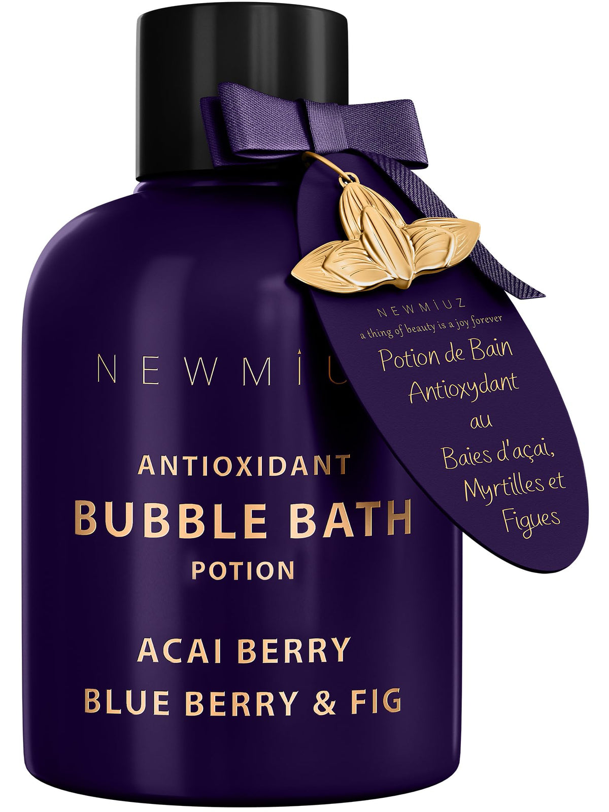 New Miuz Antioxidant Bubble Bath bottle pour for a spa-like start