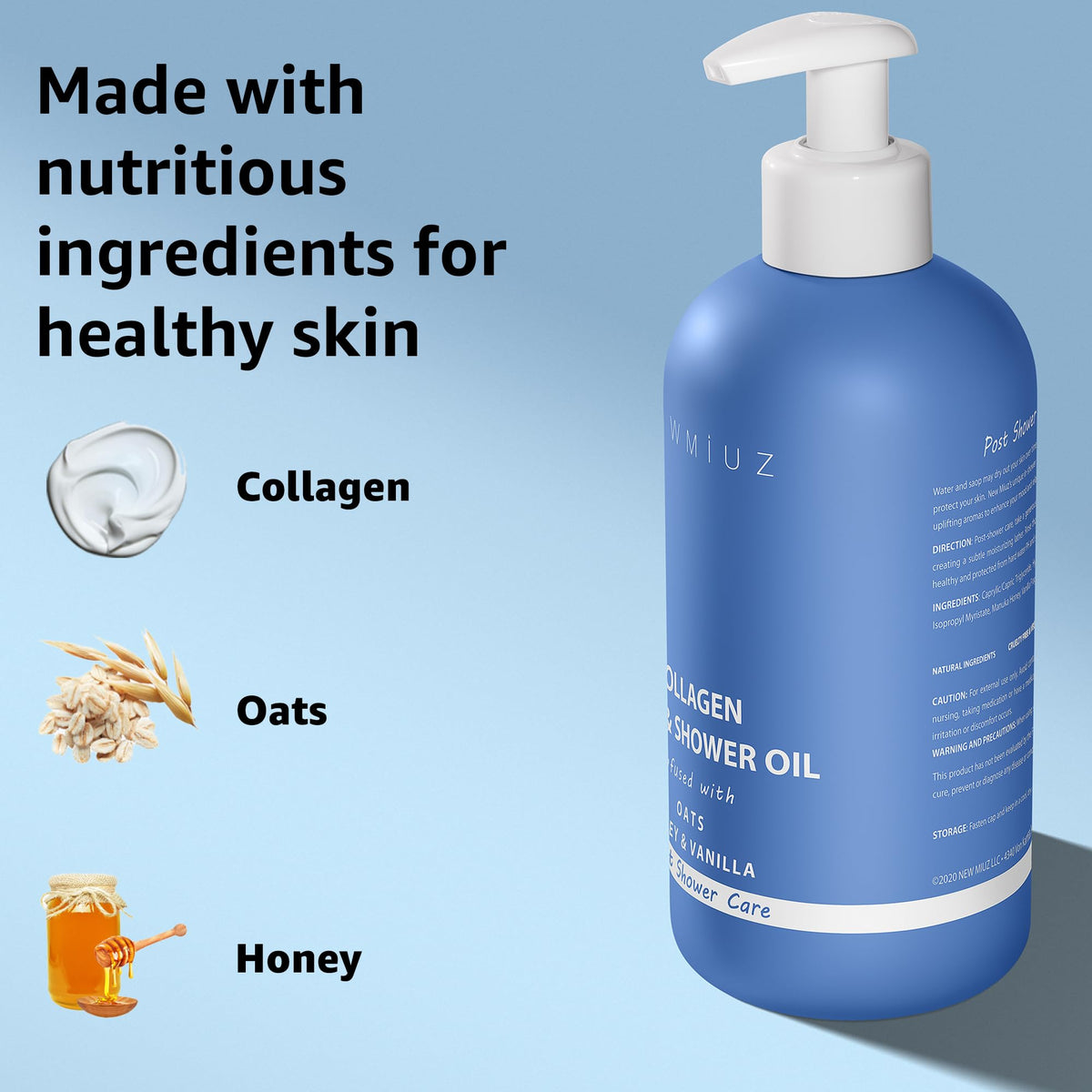 Application on skin with New Miuz InShower demonstrates smooth, hydrated feel after showering