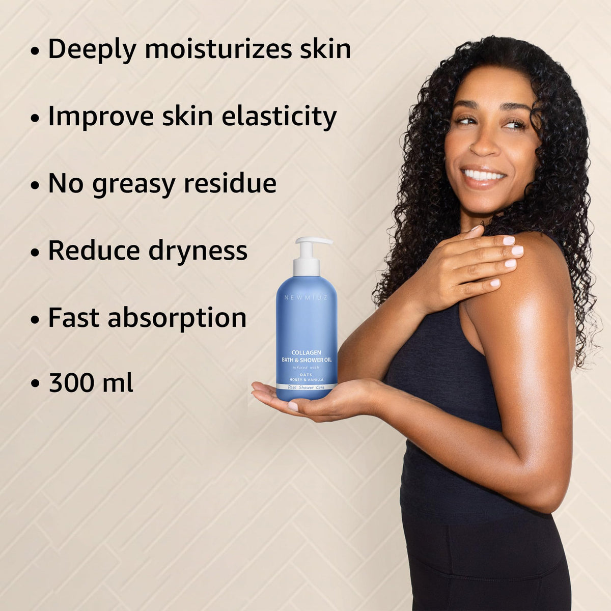 New Miuz Collagen InShower packaging closeup highlights premium spa gift appeal