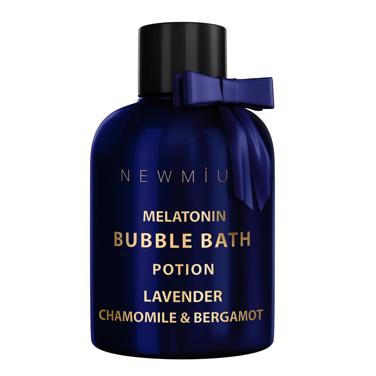 New Miuz Deep Sleep Bubble Bath moisturizing foam helps dry skin during a bath.
