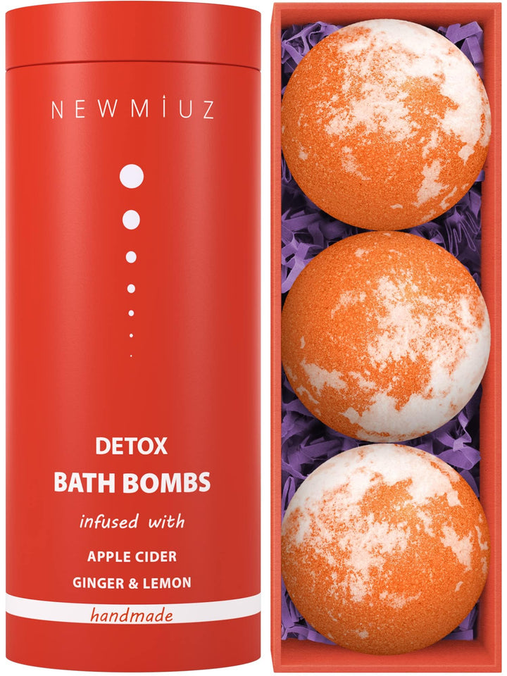 New Miuz Detox Bath Bomb Apple Cider for a refreshing spa like soak.