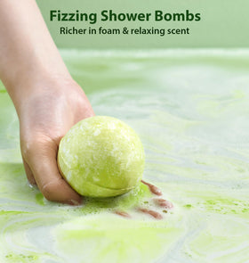 New Miuz lux bath bomb with peppermint scent for uplifting spa vibes.