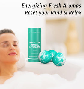 New Miuz peppermint and eucalyptus aroma image, suggesting refreshing post-workout relief.