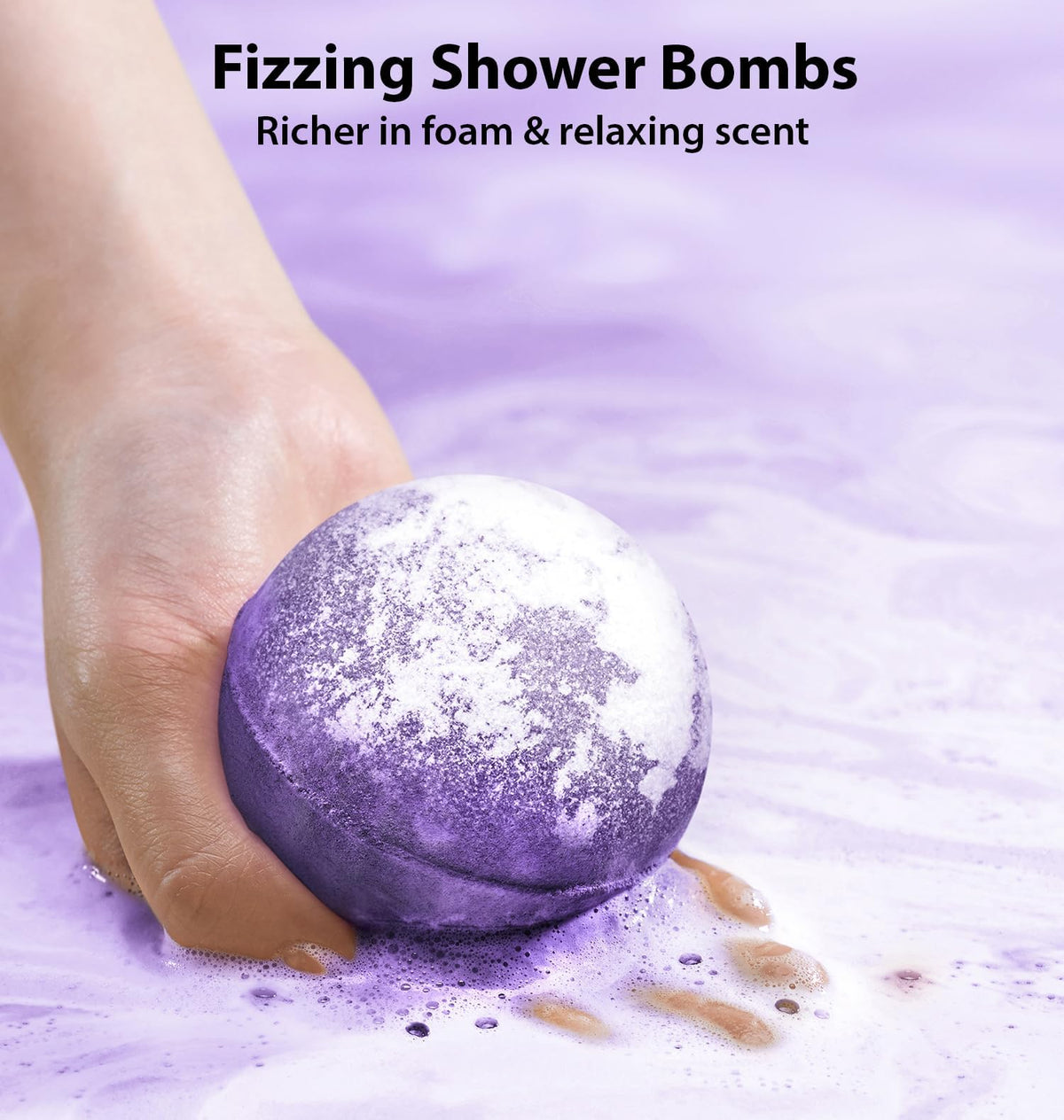 New Miuz Relaxing bath time ambiance powered by lavender bergamot oils.