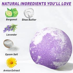 New Miuz Sensitive Skin bath bombs soften dry skin during a luxurious soak.