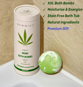 New Miuz shea butter enriched bath bomb for nourished skin.
