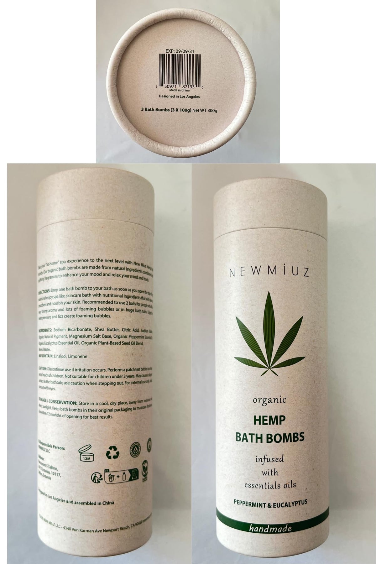 New Miuz spa-like retreat bath bomb for luxurious pampering.