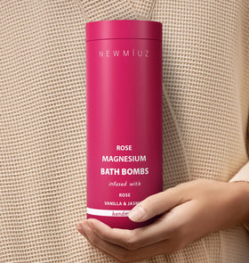 New Miuz three-pack bath bombs provide multiple soothing soaks.