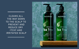 New York Biology Tea Tree Shampoo foamy lather supports healthier-looking hair.