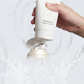 NEWA device tip gliding on skin with gel for even coverage