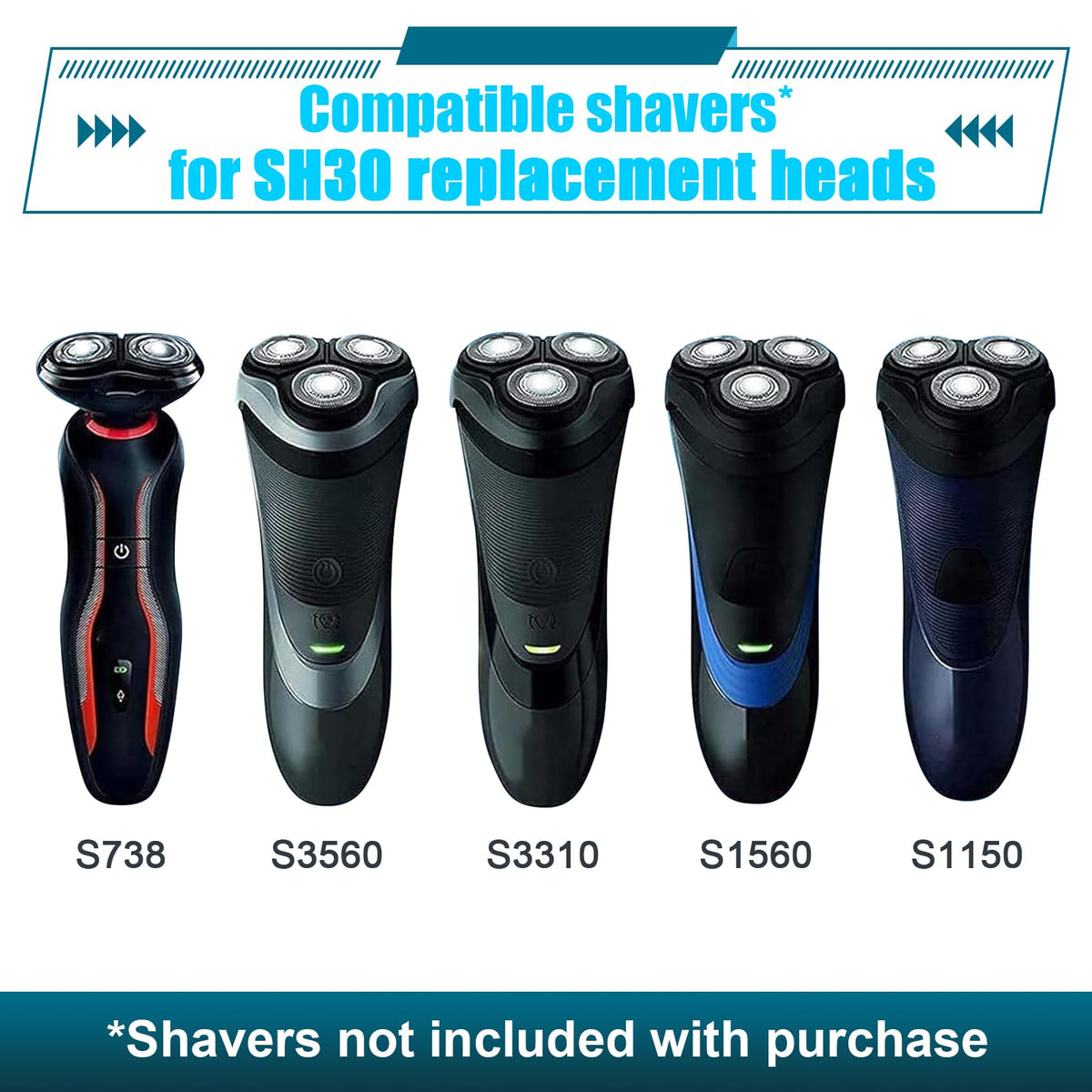 Newbulu Series 3000 compatibility for versatile shaving.