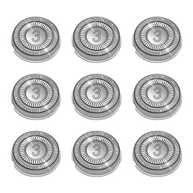 Newbulu SH30 9-pack replacement heads for Philips shavers deliver smoother shaves.