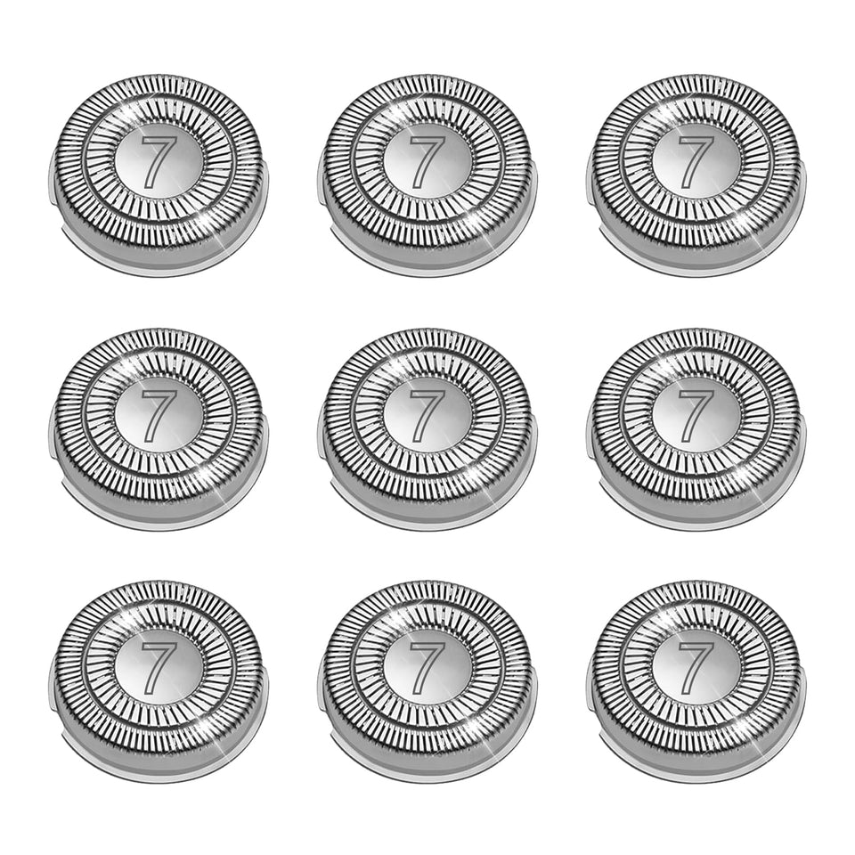 Newbulu SH70/71 replacement heads for Philips Norelco 7000 series, delivering precise cutting.