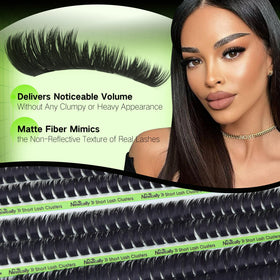 Newcally lash clusters 8mm to 12mm variations for versatile eye shaping