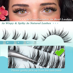 Newcally Cluster Lashes Kit CD-curly — lively curl from every angle