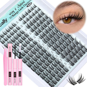 Newcally Cluster Lashes Kit natural look — lightweight clusters for a natural enhancement