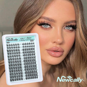 Newcally Cluster Lashes Kit included tweezers — precise, easy at-home application