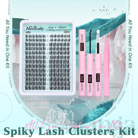Newcally Cluster Lashes Kit wispy clusters — effortless day-to-night style